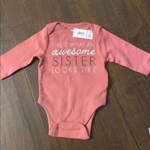 0-3 month girl onesie
